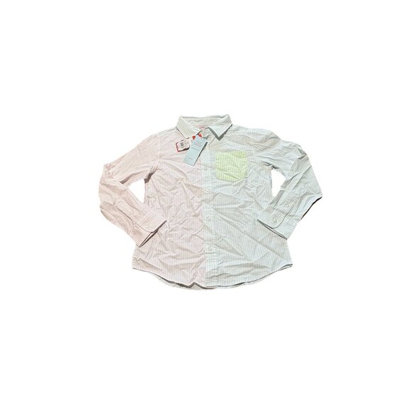 Cat & Jack Other - Cat & Jack Multicolored Striped Button Up Shirt Boys Youth Medium (8) Easter